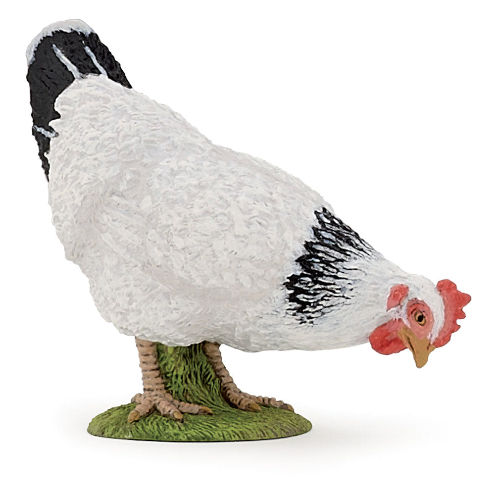 PAPO Farmyard Friends Pecking White Hen Toy Figure (51160)