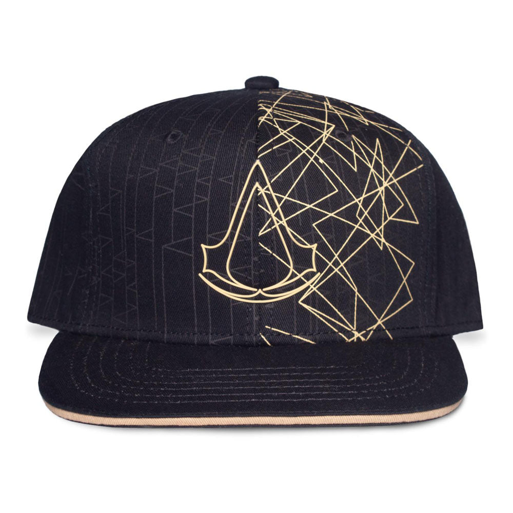 ASSASSIN'S CREED Gold Crest Logo with Graphic Print Snapback Baseball Cap (SB622046ASC)