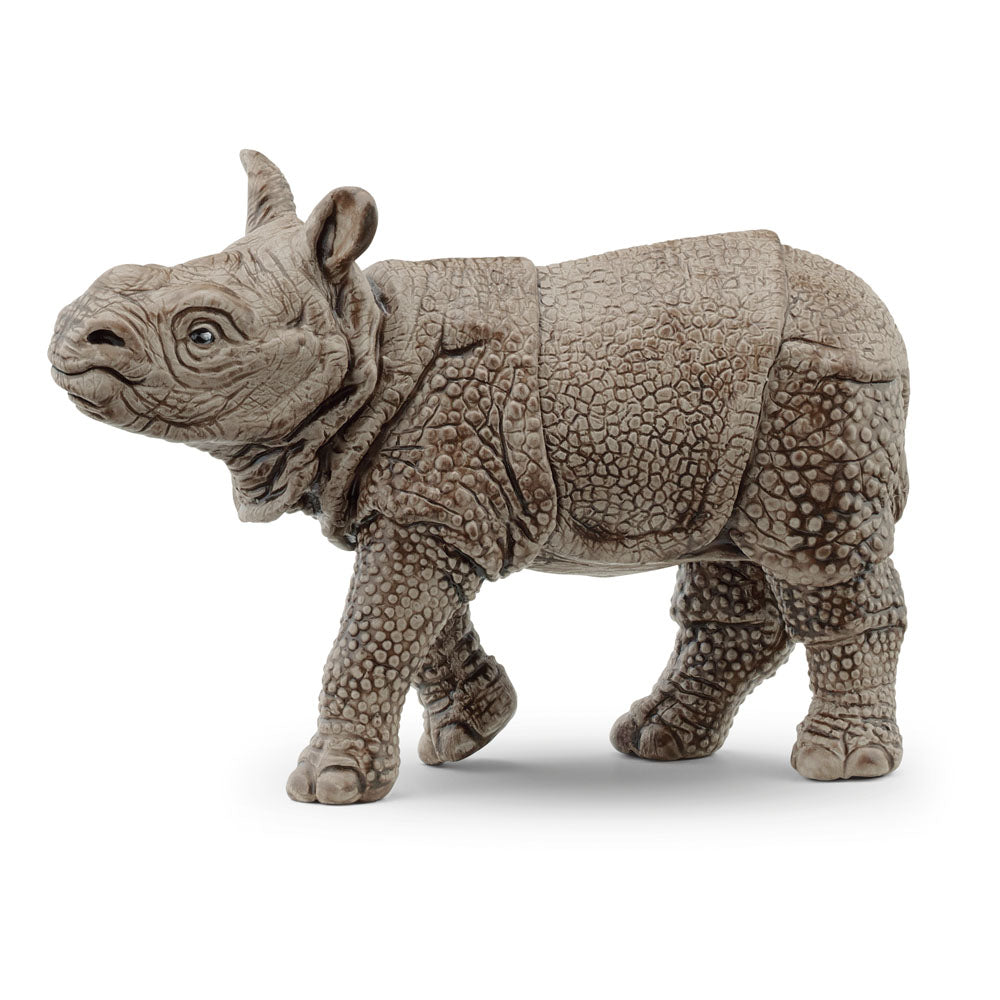 SCHLEICH Wild Life Indian Rhinoceros Baby Toy Figure (14860)