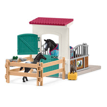 Load image into Gallery viewer, SCHLEICH Horse Club Horse Box with Mare and Foal Toy Playset (42611)
