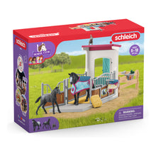 Load image into Gallery viewer, SCHLEICH Horse Club Horse Box with Mare and Foal Toy Playset (42611)
