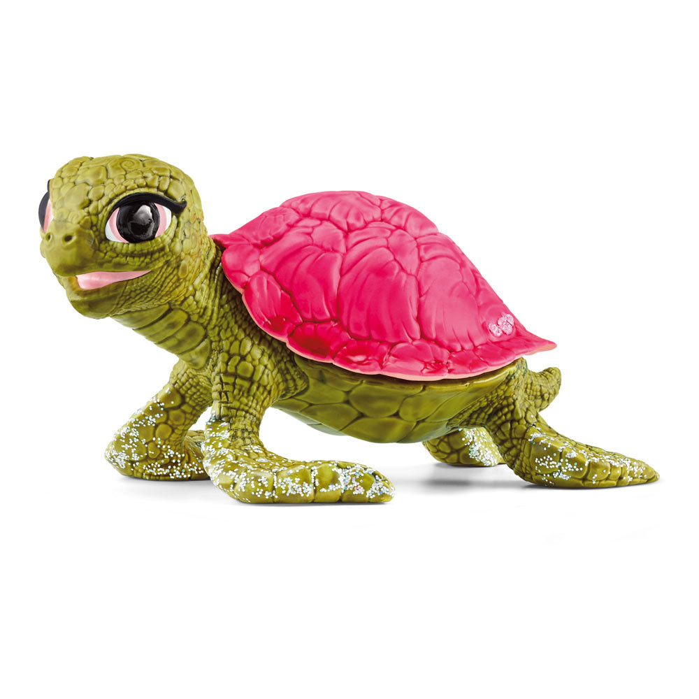 SCHLEICH Bayala Pink Sapphire Turtle Toy Figure (70759)