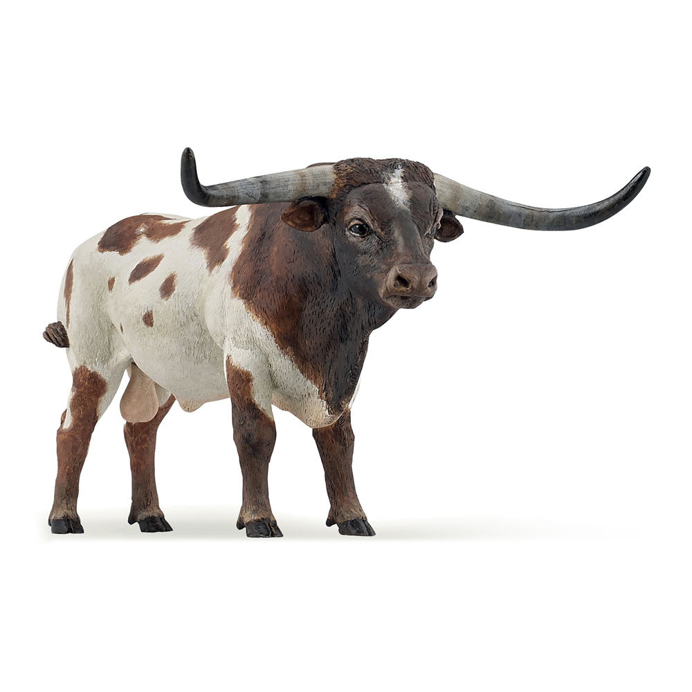 PAPO Farmyard Friends Longhorn Bull Toy Figure (51156)