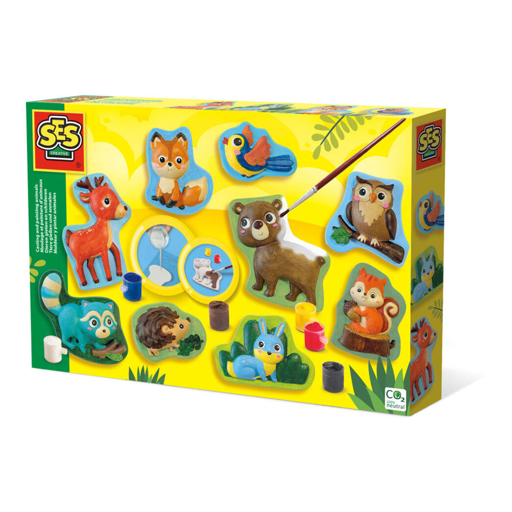 SES CREATIVE Forest Animals Casting and Painting Set (01134)