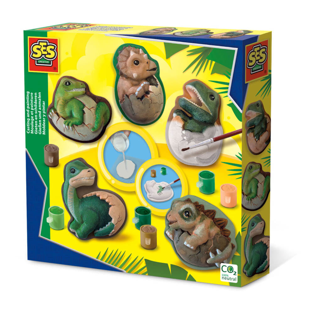 SES CREATIVE Dino Eggs Casting and Painting Set (01411)