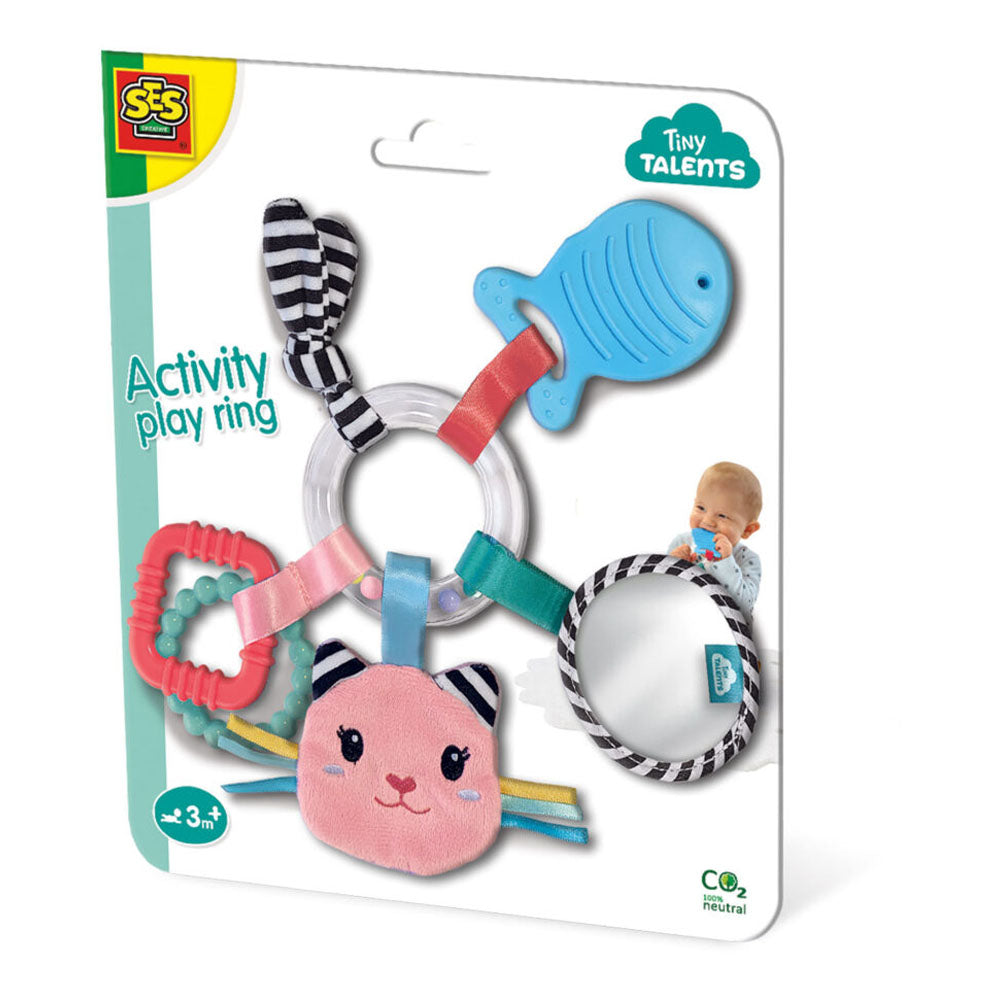 SES CREATIVE Tiny Talents Katy Cat Activity Play Ring (13124)