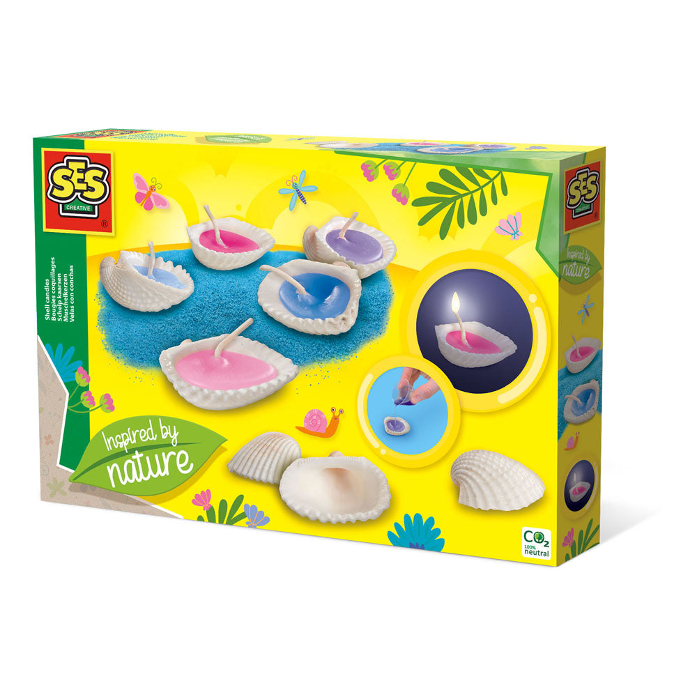 SES CREATIVE Inspired By Nature Shell Candle Making Kits (14033)