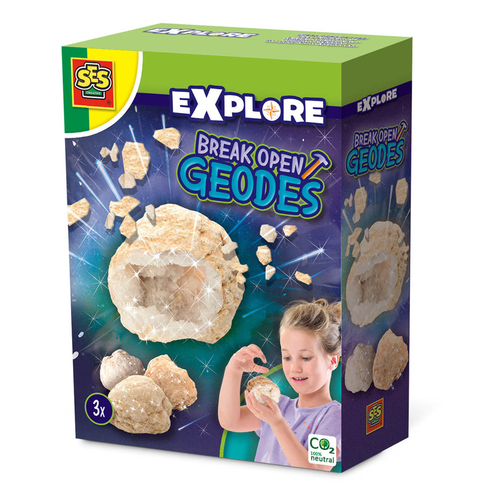 SES CREATIVE Explore Break Open Geodes (25079)